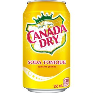 Canada dry soda tonique canette 355ml.