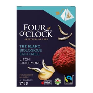 Four O'Clock thé blanc gingembre litchi bio / équit. (15 / bte)