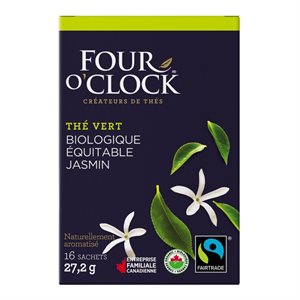 Four O'Clock thé vert jasmin bio / équit. (16 / bte)