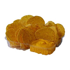 Tray 2 compartiments petit pour nachos (500 / bte)