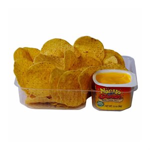 Tray 2 compartiments moyen pour nachos (500 / bte)