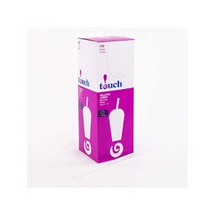 Touch pailles plastique super jumbo 10'' (150 / bte)